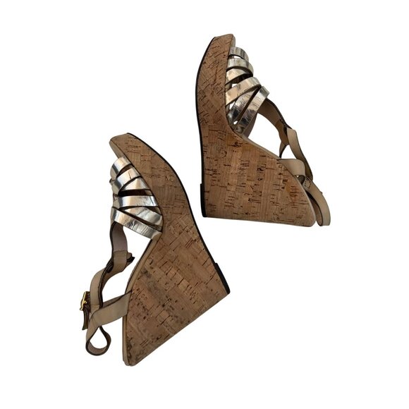 Gastone Lucioli T-Strap Wedge Sandals Italy - Picture 5 of 5